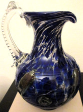 REGENHÜTTE Henkelkanne Vase