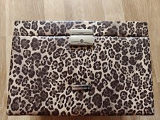 Wunderschöner Windrose Schmuckkoffer Leo-Print