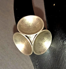 extravaganter Statement Silber-Ring - punziert 925 - handgefertigt