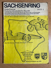 Rennprogramm Sachsenring 1975