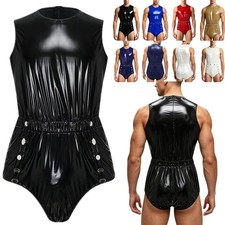 DE Herren Wetlook Catsuit Lack