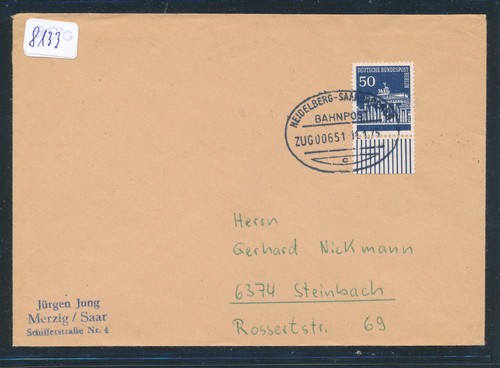8133 bahnpost ovalstempel - 8133),