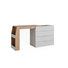 Basteltisch Vicco Iva 95.5 x 80 cm ausklappbar, 4 Schubladen