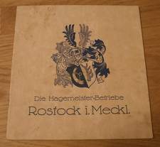 Hagemeister-Betriebe in Rostock i. Mecklenburg , ca. 1940 , Prospekt , Reklame !