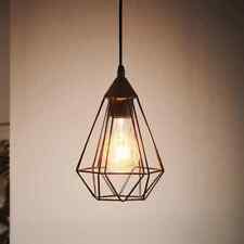 Pendellampe EGLO Tarbes Pendelleuchte im Retro Look Ø 17,5 cm Schwarz