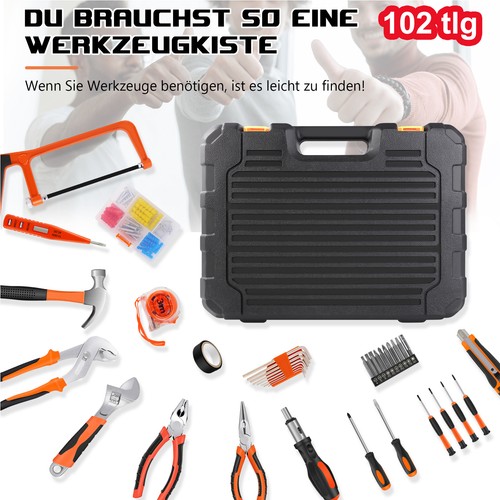 Werkzeugkoffer gefüllt 102 - gefüllt, +102