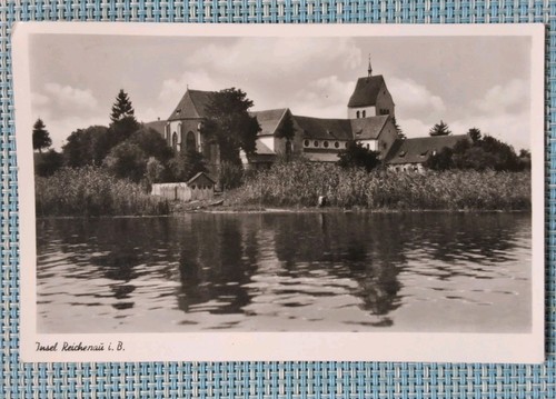 Postkarte 1950 insel reichenau - postkarte,