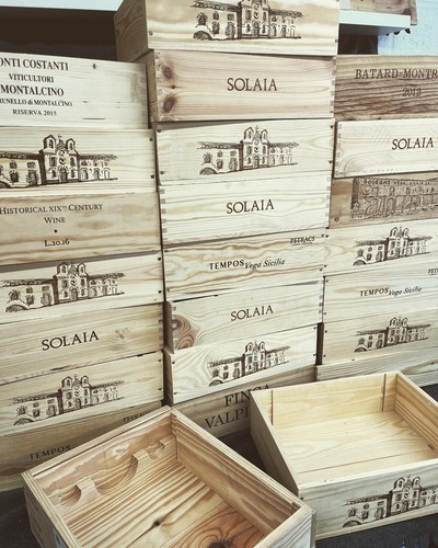 Set aus weinkiste - aus,