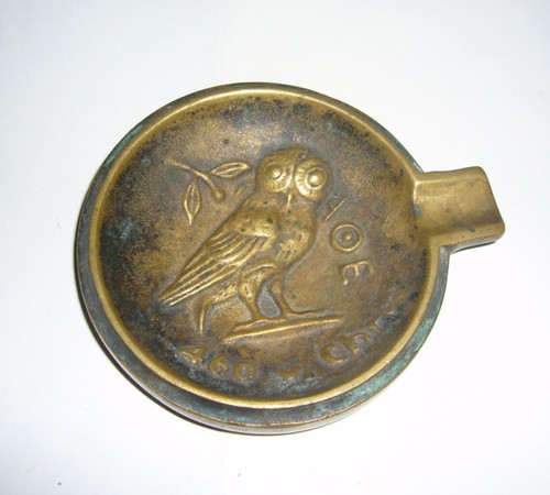 Bronze messing aschenbecher - bronze,