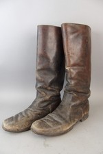 Militärische Lederstiefel - genagelt - Deutsch wk1 / 2 - Dachbodenfund Wehrmacht