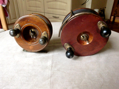 Angelrolle antik holzrollen - angelrolle,antik,,