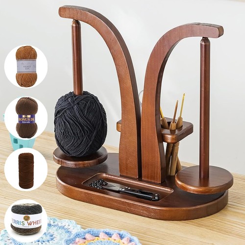 Garnknäuelhalter aus holz - garnknäuelhalter,