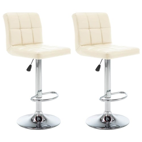 Vidaxl barhocker stk creme - barhocker, 2