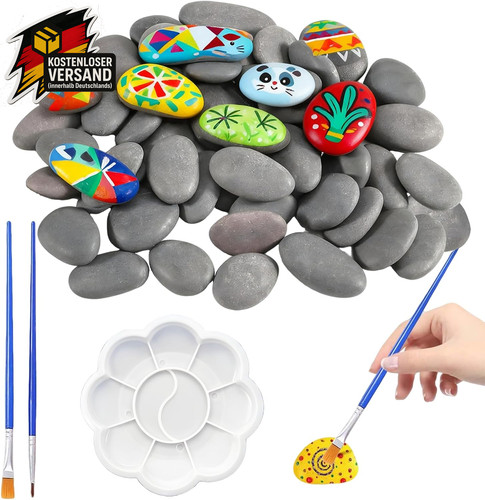 Flache dekosteine zum bemalen - flache,