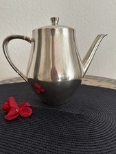 Hutschenreuther WMF Kanne - Versilbert Porzellan Tee Kaffeekanne Silber 90er