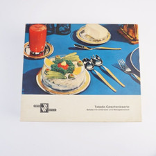 Paul Wirths TOLEDO Menülöffel Hartvergoldet mit Glasschale