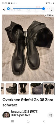 Overknee stiefel 38 zara - overknee,