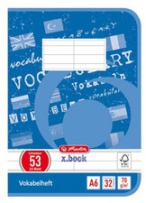 herlitz Vokabelheft x.book DIN A6 2-spaltig 32 Blatt