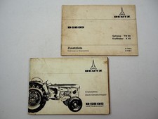 Deutz D5005 Dieselschlepper Ersatzteilliste ca. 1965 + Ergänzung Getriebe TW50