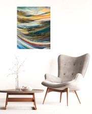 Acryl Pouring Germälde auf