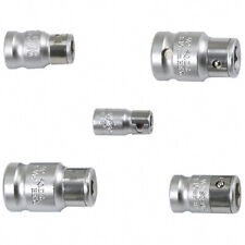 Bit-Adapter Verbindugsstück Antrieb 1/4" 3/8" 1/2" für 8 + 10 mm Einsätze 5-tlg.
