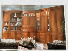 Schrankwand kirschbaumfarbig, auch In Teilen zu verkaufen