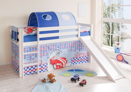 Hochbett mit rutsche - hochbett,