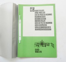 CLAAS WSDS 370 Kreiselschwader Ersatzteilliste Original 1979