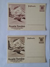 2x Postkarte "Olympische
