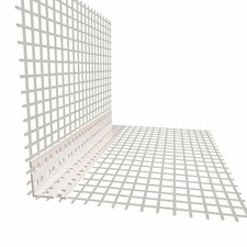 200 Stab Eckwinkel Gewebeeckwinkel  WDVS 80x120mm PVC Kantenprofil 200cm Fassade