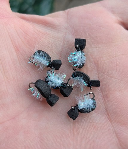 Black foam beetles - x,