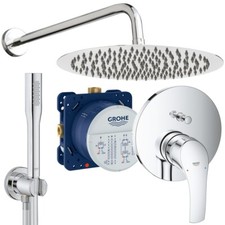 Unterputz Duschsystem, Kopfbrause 300 mm Ø, Grohe Eurosmart + Euphoria UP Set