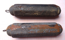 2 alte gebrauchte Gewichte für Schwarzwalduhren Wanduhren 805/832 Gramm