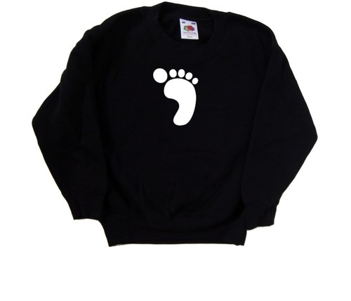 Fußabdruck kinder pulli - fußabdruck,