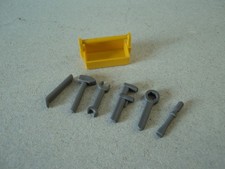 Playmobil Vintage City Baustelle Garage gelbe Kiste / Werkzeug Sets 3524 3528 3532