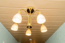 Trio | Lampe Kronleuchter gold 5 flammig (2 Stück vorhanden) TOP Zustand