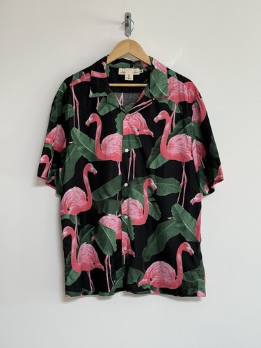 Herren flamingo hemd kurzarm - herren,