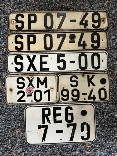 DDR Kennzeichen Nummernschild