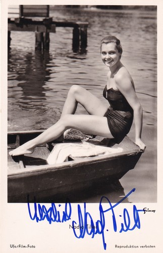 Nadja tiller originalautogramm - nadja,
