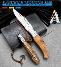 LAGUIOLE Bougna 5880| Teakholz Griff Französisches Taschenmesser Klapp Messer