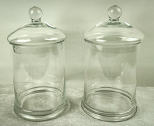 2 St Bonbonniere Vorratsdose Topf Vorrat Dose Glas Glasbehälter Deckel Groß 29cm