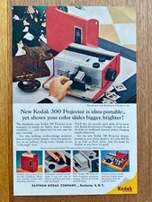Kodak 300 Dia Projektor Original 1957 Vintage Advert Werbung Reklame