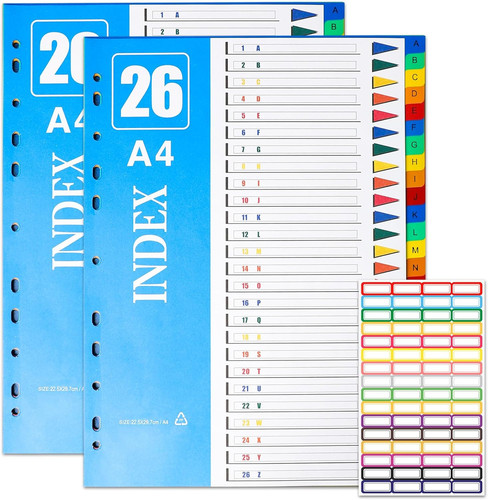 2er set register - a-z,