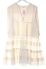 FLOWERS FOR FRIENDS Babydollkleid Damen Kleid Gr. DE 36 wollweiß-weiß