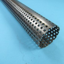 50 cm - 145 cm Rund Rohr Auspuff Gelocht Edelstahl Ø 32 bis 76 mm V2A Absorber