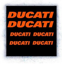 Ducati NEON Sponsoren Aufkleber Set 6-Teilig freie Farbauswahl Motorrad Auto KFZ