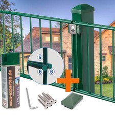 Doppelstabmattenzaun RAL6005