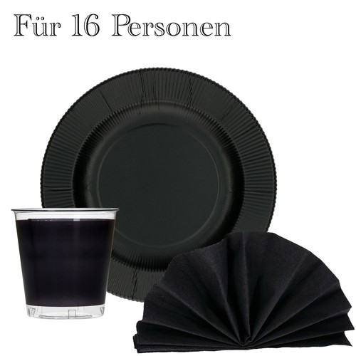 Teiliges set einweggeschirr - set,