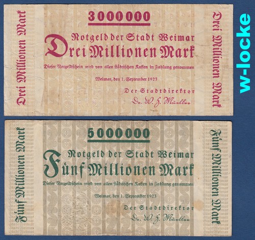 Weimar stadt 5 millionen - stadt,