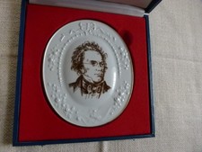 Meissen Porzellanbild "Franz Schubert" limitiert 1978 Wandbild 1. Wahl mit Box